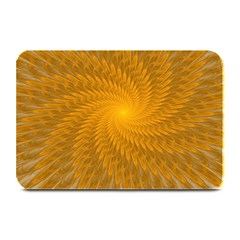 Fractal Abstract Background Pattern Gold Golden Yellow Plate Mats by Wegoenart