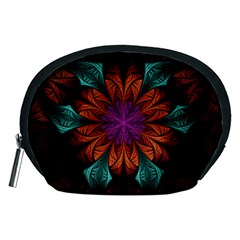 Fractal Flower Fantasy Floral Accessory Pouch (medium)