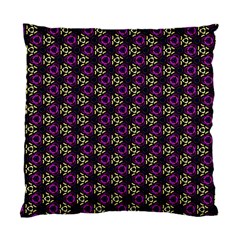 Wallpaper Floral Pattern Purple Standard Cushion Case (one Side) by Wegoenart