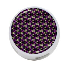 Wallpaper Floral Pattern Purple 4-port Usb Hub (one Side) by Wegoenart