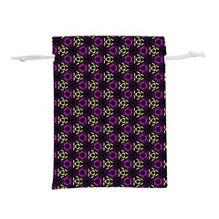 Wallpaper Floral Pattern Purple Lightweight Drawstring Pouch (s)