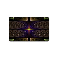 Fractal Fantasy Design Texture Magnet (name Card) by Wegoenart