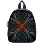 Art Abstract Fractal Pattern School Bag (Small) Front