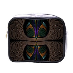 Fractal Abstract Background Pattern Mini Toiletries Bag (one Side)
