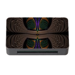 Fractal Abstract Background Pattern Memory Card Reader With Cf