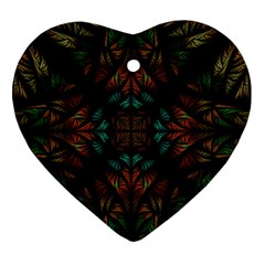 Fractal Fantasy Design Texture Ornament (Heart)