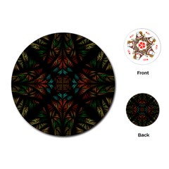 Fractal Fantasy Design Texture Playing Cards Single Design (Round)
