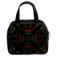 Fractal Fantasy Design Texture Classic Handbag (Two Sides)