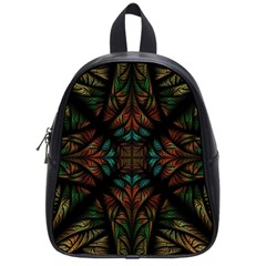Fractal Fantasy Design Texture School Bag (Small)