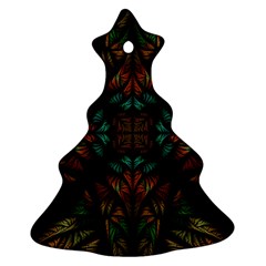 Fractal Fantasy Design Texture Christmas Tree Ornament (Two Sides)