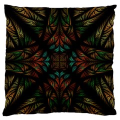 Fractal Fantasy Design Texture Large Flano Cushion Case (Two Sides)
