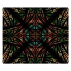 Fractal Fantasy Design Texture Double Sided Flano Blanket (small)  by Wegoenart