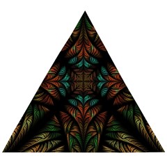 Fractal Fantasy Design Texture Wooden Puzzle Triangle