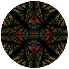 Fractal Fantasy Design Texture Wooden Bottle Opener (Round)