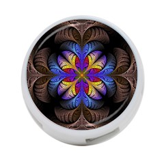 Fractal Flower Fantasy Floral 4-port Usb Hub (two Sides) by Wegoenart