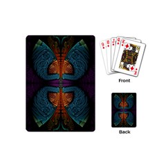 Art Abstract Fractal Pattern Playing Cards Single Design (mini) by Wegoenart