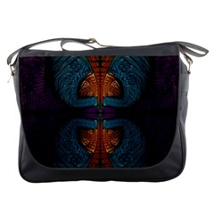 Art Abstract Fractal Pattern Messenger Bag by Wegoenart