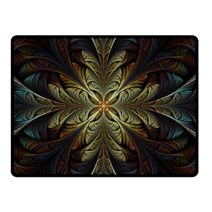 Fractal Art Abstract Pattern Double Sided Fleece Blanket (Small) 