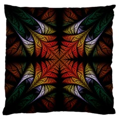 Ornament Decorative Floral Design Large Cushion Case (two Sides)