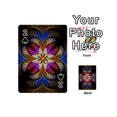 Fractal Flower Fantasy Pattern Playing Cards 54 Designs (mini) by Wegoenart