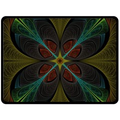 Fractal Art Abstract Pattern Double Sided Fleece Blanket (large)  by Wegoenart