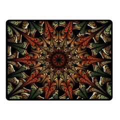 Art Abstract Fractal Pattern Double Sided Fleece Blanket (small)  by Wegoenart