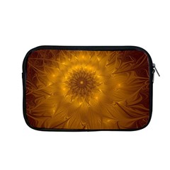 Fractal Flower Floral Gold Pattern Apple Macbook Pro 13  Zipper Case by Wegoenart