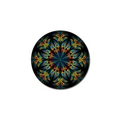 Fractal Flower Fantasy Floral Golf Ball Marker by Wegoenart