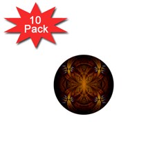 Fractal Art Abstract Pattern 1  Mini Buttons (10 Pack)  by Wegoenart