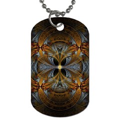 Fractal Art Abstract Pattern Dog Tag (one Side) by Wegoenart