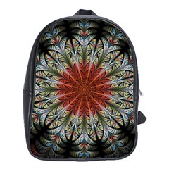 Fractal Floral Fantasy Flower School Bag (large) by Wegoenart