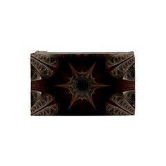 Fractal Abstract Star Pattern Cosmetic Bag (small) by Wegoenart