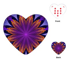 Art Abstract Fractal Pattern Playing Cards Single Design (heart) by Wegoenart