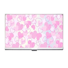 Valentine Background Hearts Bokeh Business Card Holder by Nexatart