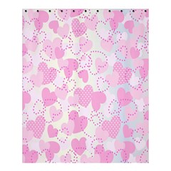 Valentine Background Hearts Bokeh Shower Curtain 60  X 72  (medium)  by Nexatart