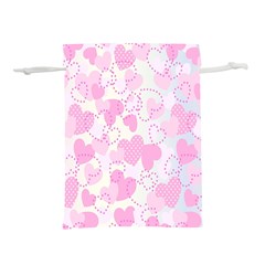 Valentine Background Hearts Bokeh Lightweight Drawstring Pouch (s) by Nexatart