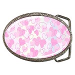 Valentine Background Hearts Bokeh Belt Buckles Front