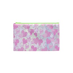 Valentine Background Hearts Bokeh Cosmetic Bag (xs)