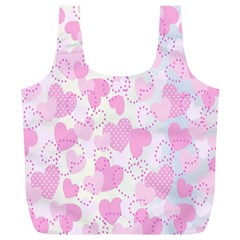 Valentine Background Hearts Bokeh Full Print Recycle Bag (xl) by Nexatart