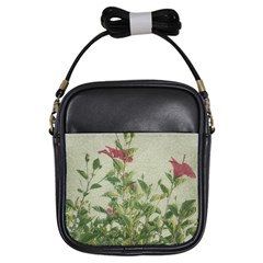 Botanical Vintage Style Motif Artwork 2 Girls Sling Bag by dflcprintsclothing