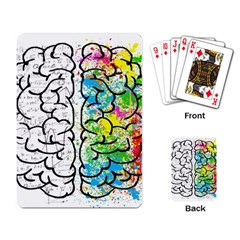 Brain Mind Psychology Idea Drawing Playing Cards Single Design (rectangle) by Wegoenart