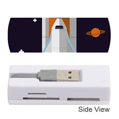 Rocket Space Universe Spaceship Memory Card Reader (stick) by Wegoenart