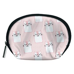 Pattern Pink Cute Sweet Fur Cats Accessory Pouch (medium) by Wegoenart