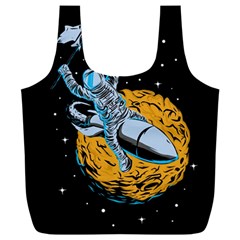 Astronaut Planet Space Science Full Print Recycle Bag (xxxl)