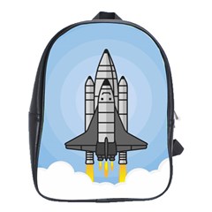 Rocket Shuttle Spaceship Science School Bag (large) by Wegoenart