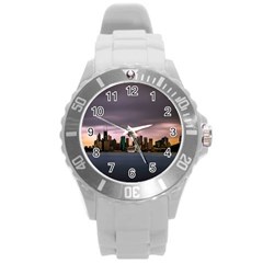 Sydney Australia Travel Oceania Round Plastic Sport Watch (l) by Wegoenart