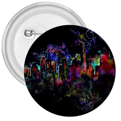 Grunge Paint Splatter Splash Ink 3  Buttons by Wegoenart