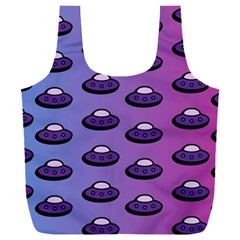 Ufo Alien Pattern Full Print Recycle Bag (xxxl) by Wegoenart