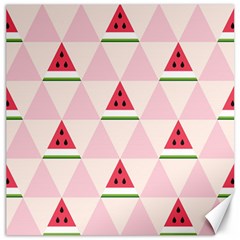 Seamless Pattern Watermelon Slices Geometric Style Canvas 20  X 20  by Nexatart