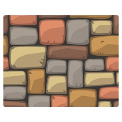 Colorful Brick Wall Texture Double Sided Flano Blanket (medium) 